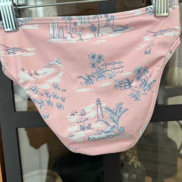 Janie & Jack x Gray Malin toile print rashguard swimsuit set toddler girl ruffle - Picture 13 of 14